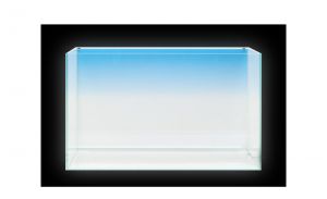 Градиентная прозрачная пленка для закрепления на заднем стекле аквариума 90 см