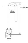 ADA Do!aqua Poppy Glass PV-2 13D / Заборная трубка, диаметр 13 мм