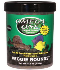 OmegaOne Veggie Rounds 2 oz. / Таблетки для растительноядных рыб, 56 гр. ― Неомарин - профессиональная аквариумистика
