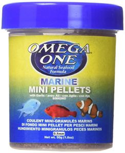 OmegaOne Garlic Marine MINI Pellets 1.8 oz /Мини-гранулы тонущие для морских рыб с чесноком, 50 гр. ― Неомарин - профессиональная аквариумистика
